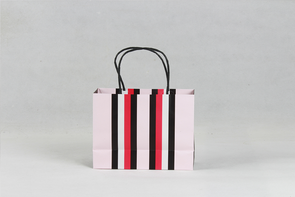 高檔條紋銅版紙袋 高檔條紋銅版紙袋