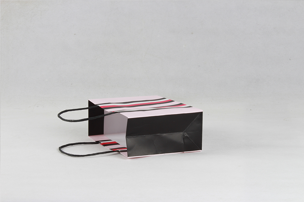 高檔條紋銅版紙袋 高檔條紋銅版紙袋