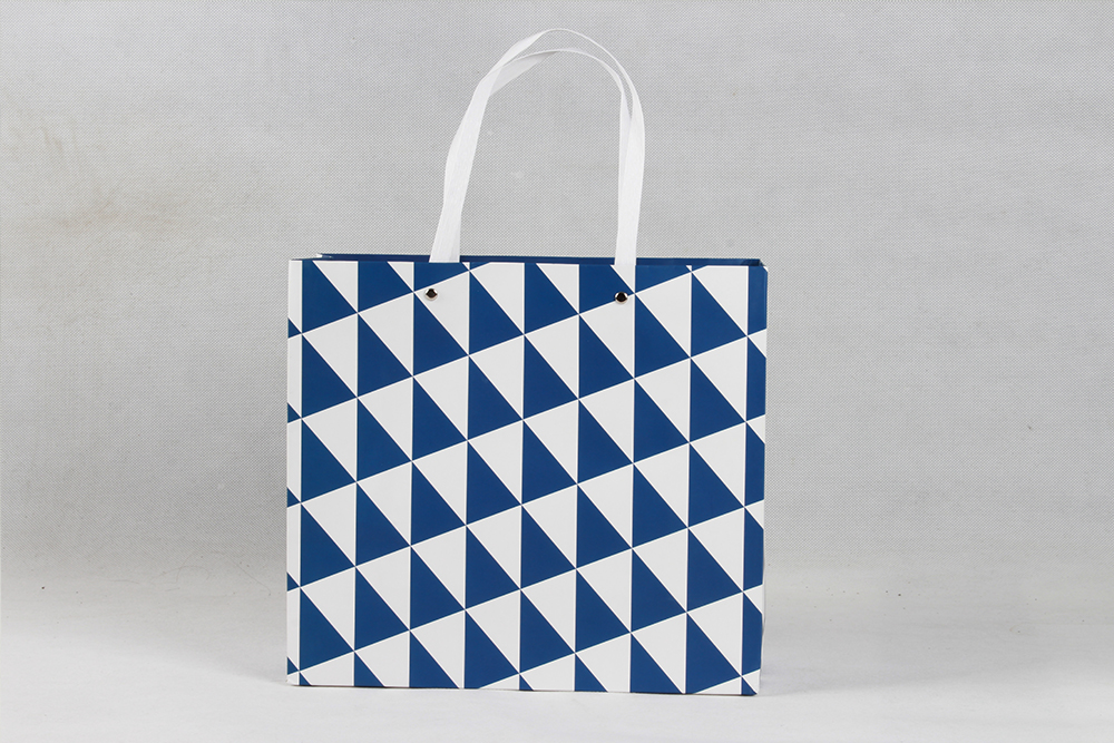 菱形創(chuàng)意型白卡紙袋 菱形創(chuàng)意型白卡紙袋