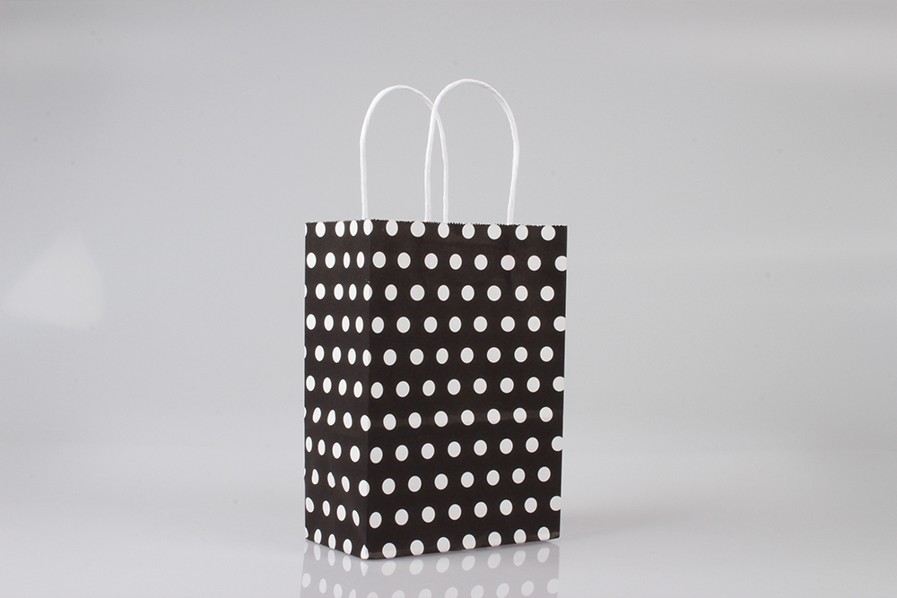 小號圓點時尚牛皮紙袋 小號圓點時尚牛皮紙袋