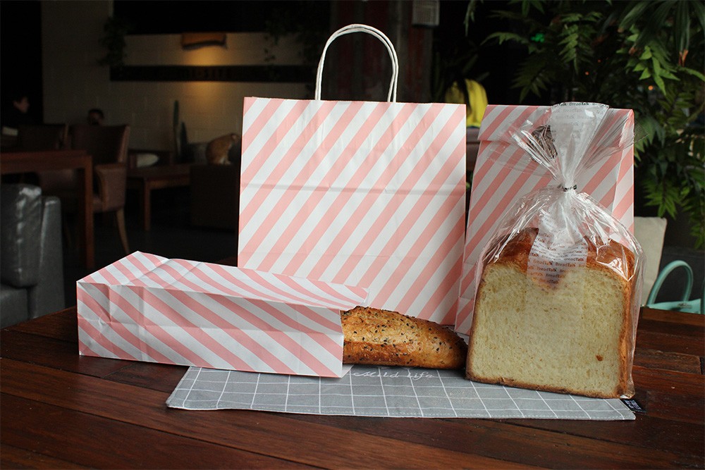 條紋白牛皮食品袋 條紋白牛皮食品袋